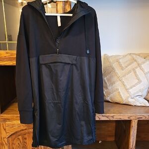 Athleta Black Hooded Sweatshirt
